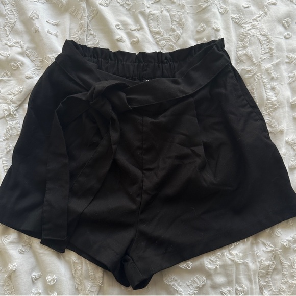 Front Tie Shorts - Picture 1 of 3